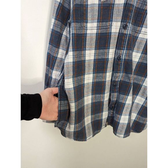 Vans Men's Plaid Button-Down Hooded Sweater Jacket - Size M - Picture 6 of 6